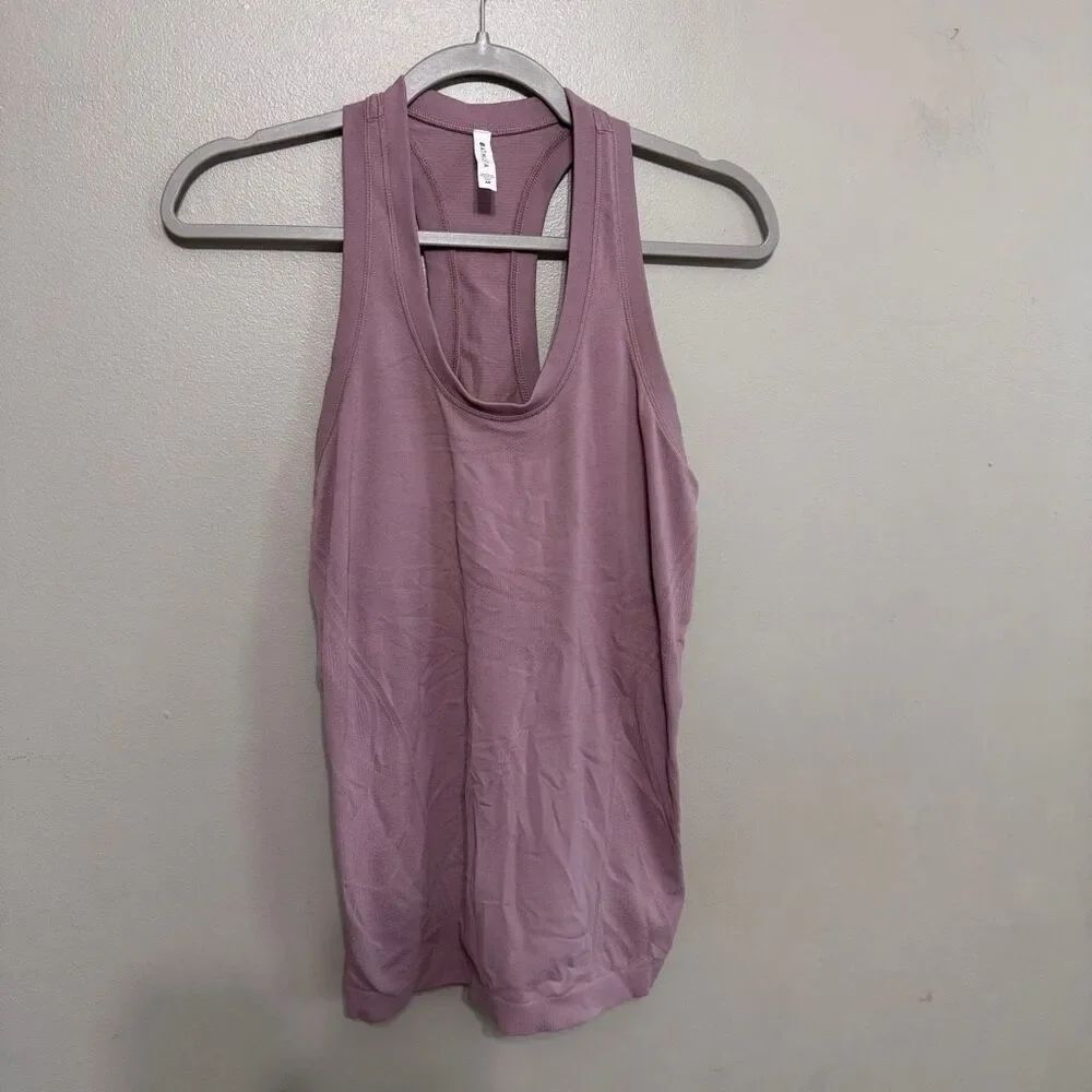 Athleta lavender racerback seamless tank top size medium